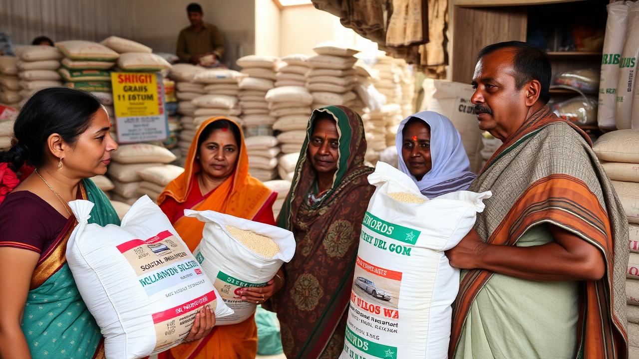 ONORC योजना के तहत लाभार्थियों को खाद्यान्न वितरण